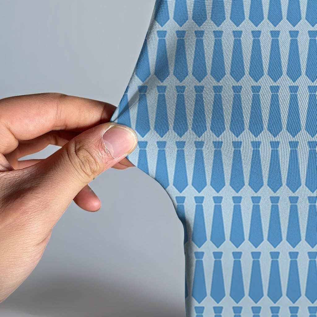Father Blue Necktie Boss Patterns Arch Backdrop Stretchy Fabric Cover for Boys Kids Birthday Party Arched Background Stand Covers Baby Shower Banquets Parties Decorations 3x6FT image 4