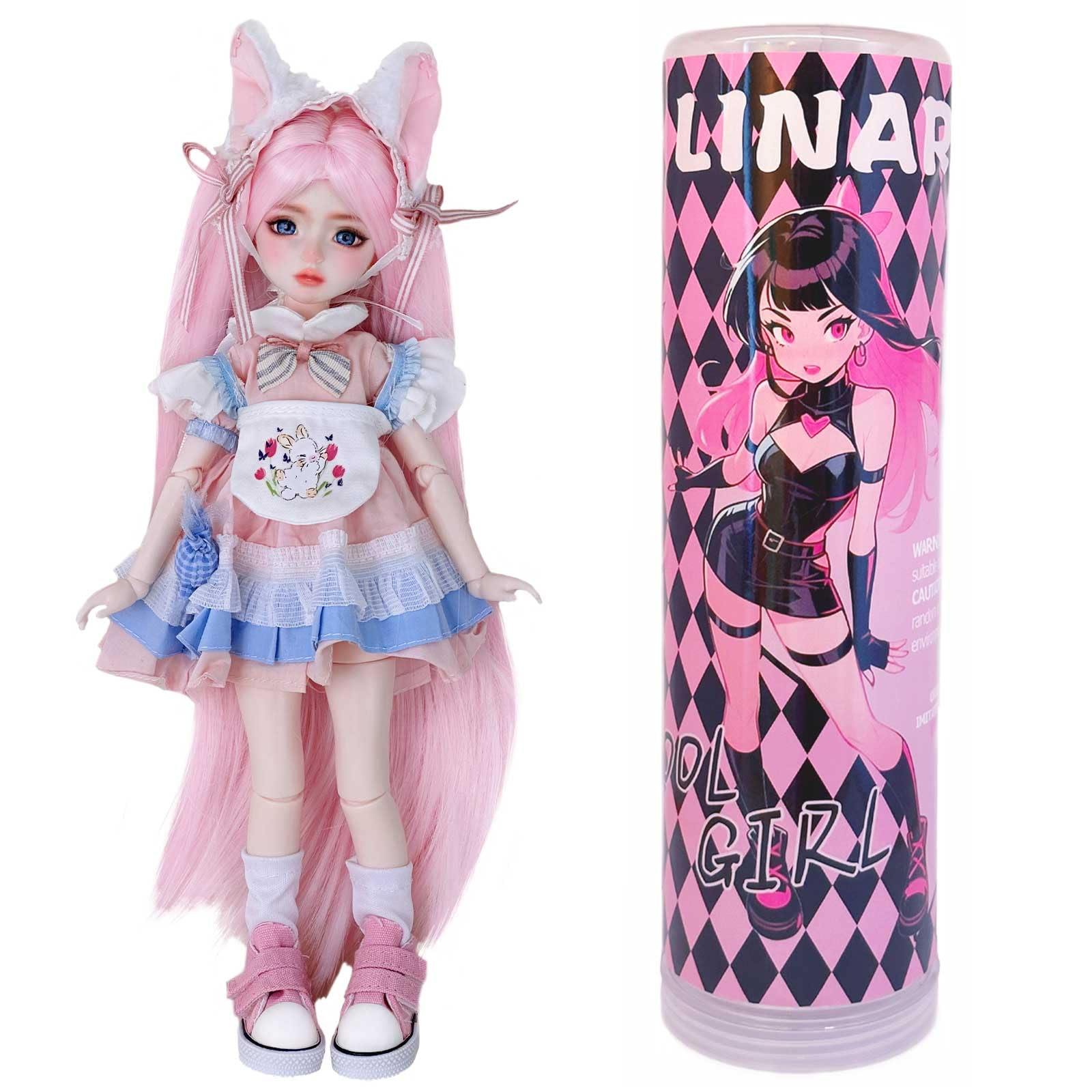 Amazon.com: Linara BJD Dolls 1/6 Full Set Doll 12 inch Ball