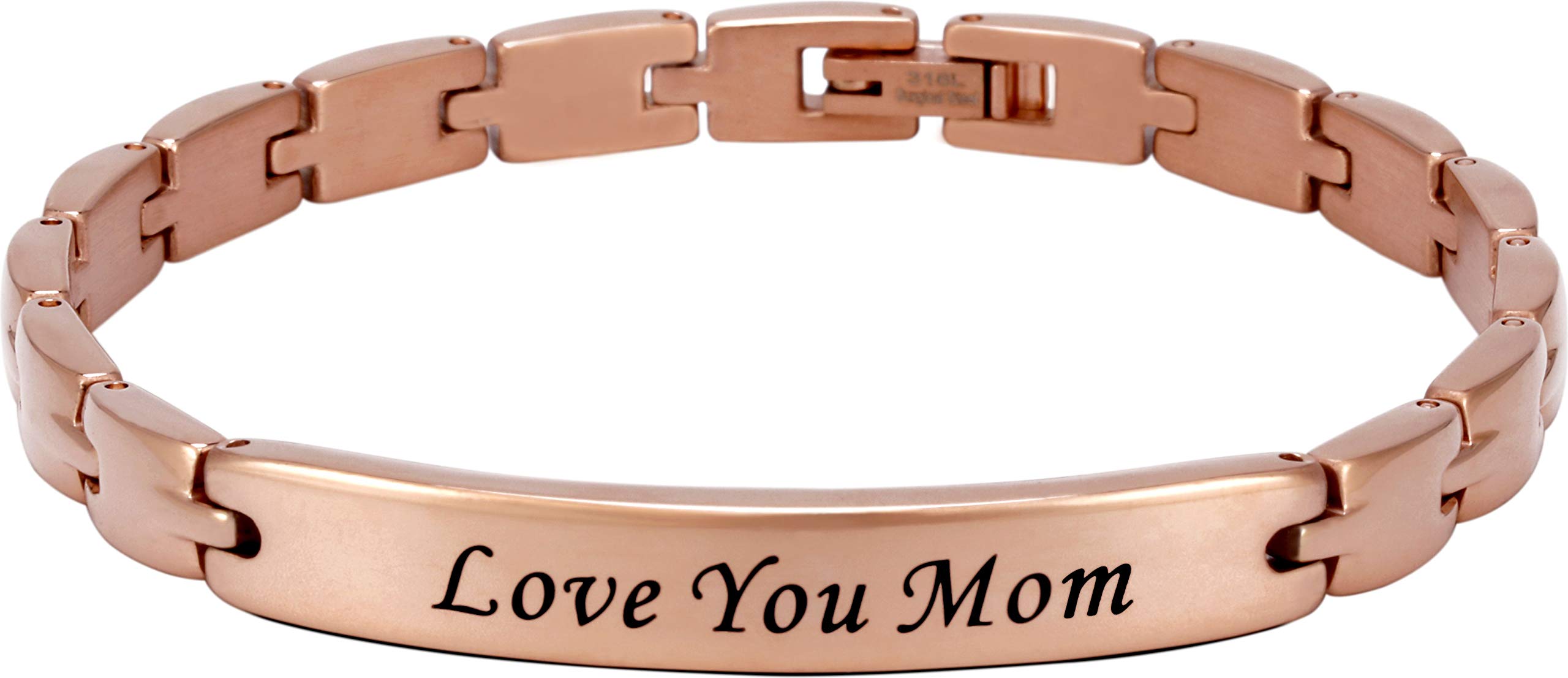 Smarter LifeStyleElegant Mom & Mother Themed Surgical Grade Steel Women's Bracelet Gift