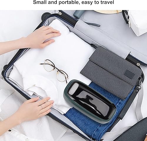 Miniatura 5 de Focket Limpiador de joyas, carcasa de ABS, doble nivel, limpiador portátil para viajes (enchufe de EE. UU.)