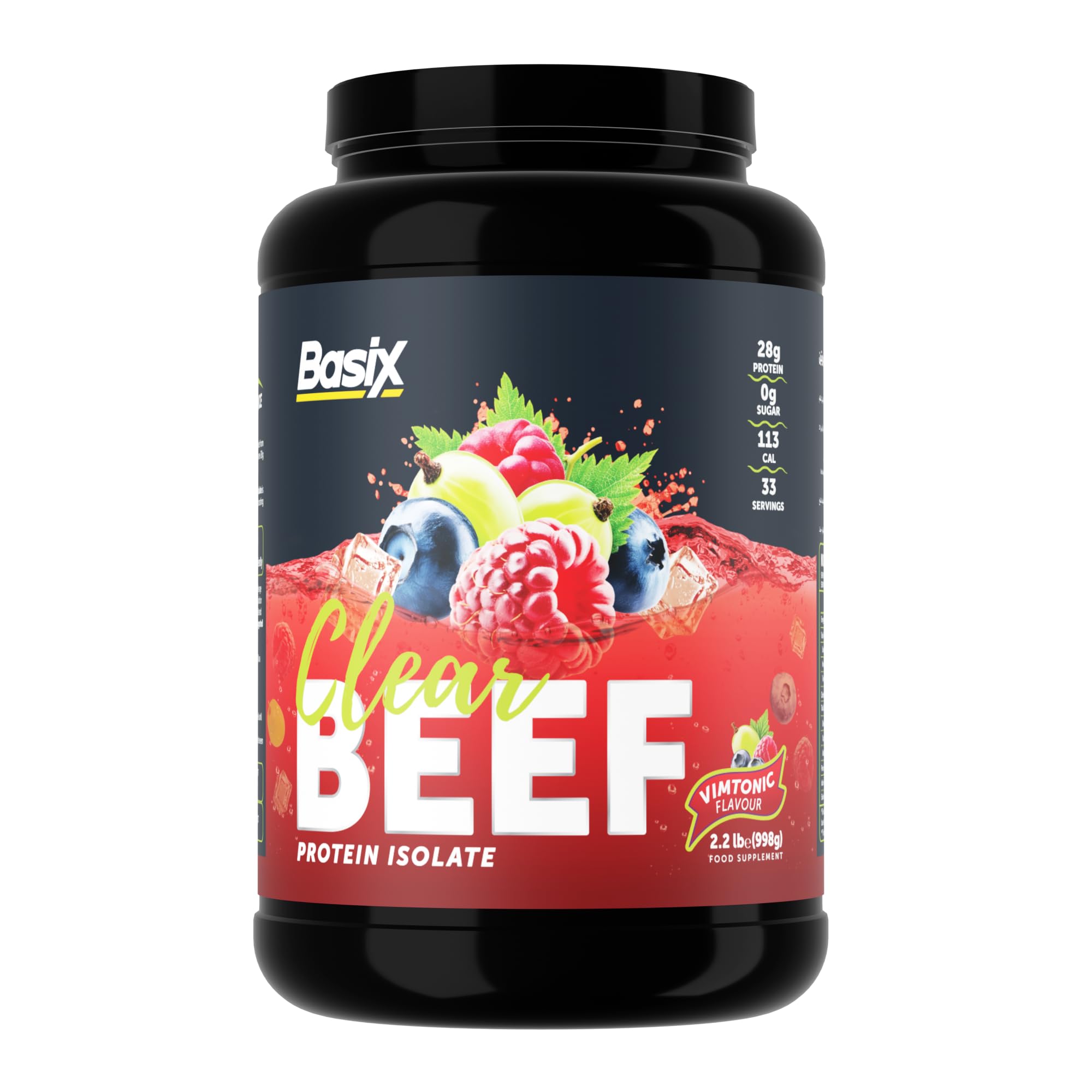 Basix Beef Protein Iso Vimtonic 2.2lb