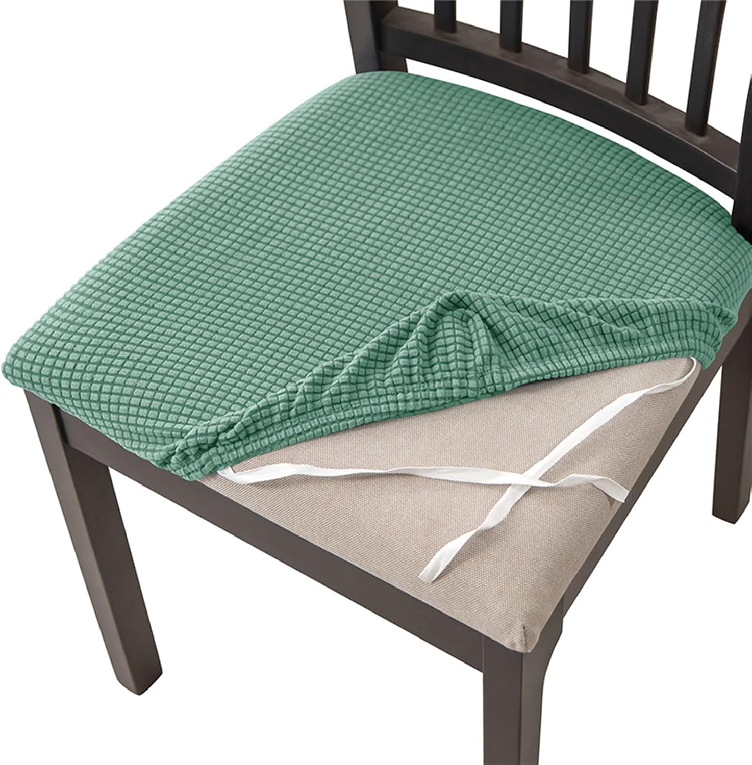 Stretchy Chair Cushions Covers Resilients Polyester Spandex Blend Fit Many Chair Types Easy to Wash for Home and Hospitalitys Stretch Covers