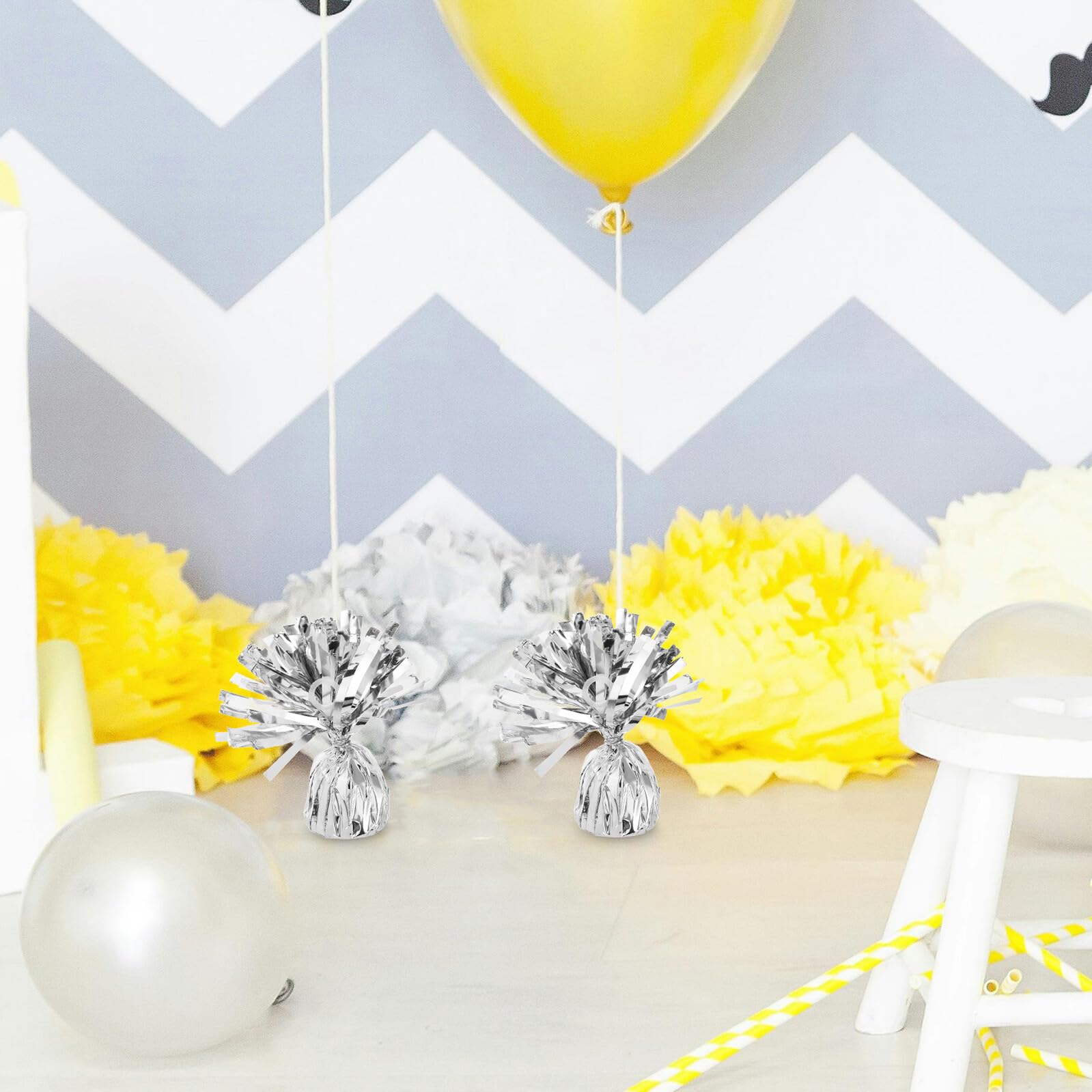 Ipetboom 6 Stück Ballonbeschwerer für Party Festivaldekoration Schwere Ballongewichte für Heliumballons bei Hochzeiten und Outdoor events Wiederverwendbare