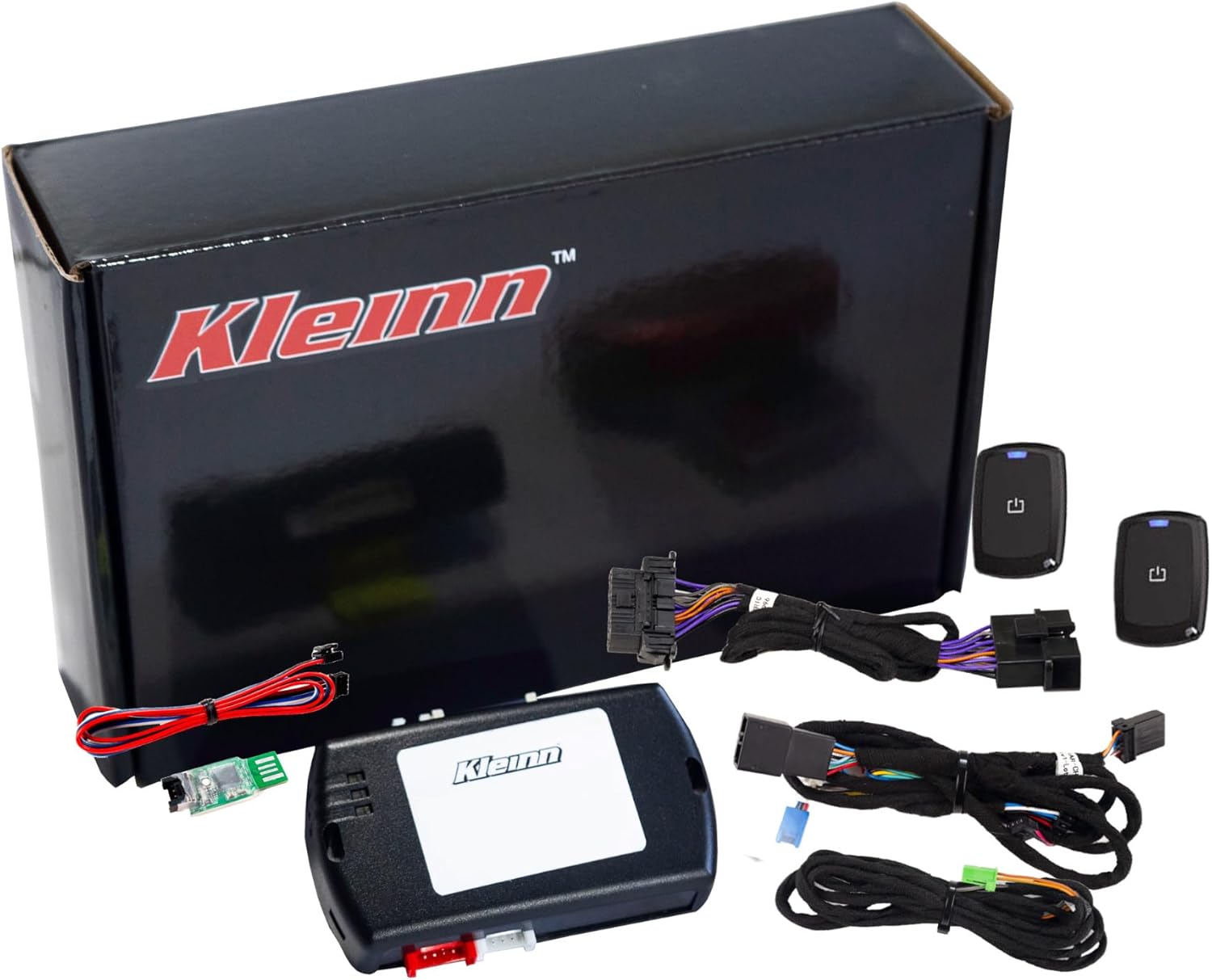 Kleinn Remote Start Compatible with Jeep Wrangler 2018-2025 || Jeep Gladiator 2020-2025 - Includes Programmer and (2) Long Range Remote FOBS