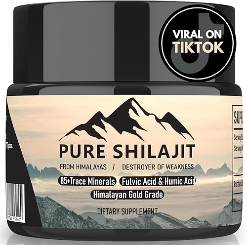 Miniatura 1 de Pure Shilajit Resina himilaya orgánica, suplemento natural con más de 85 oligoelementos + ácido húmico  Alta potencia que proporciona energía,