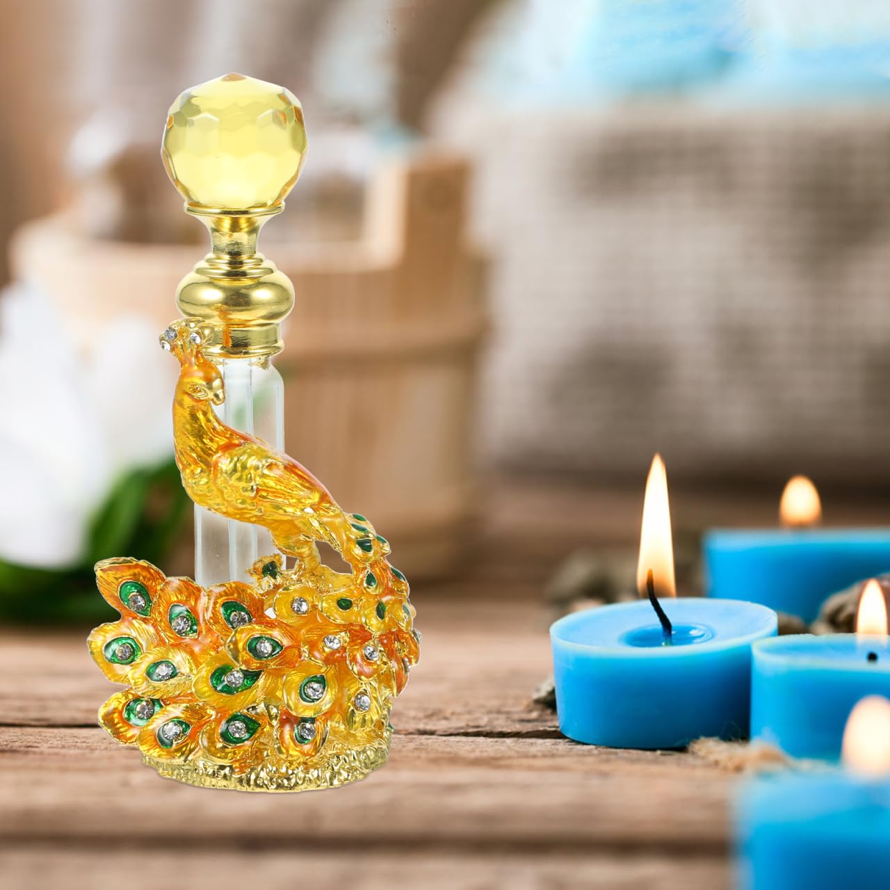 OUNONA Leere Vintage Parfümflasche Nachfüllbar Reise Aromatherapie Flasche Mit Luftdichtem Verschluss Für Ätherische Öle Und Parfümzubehör
