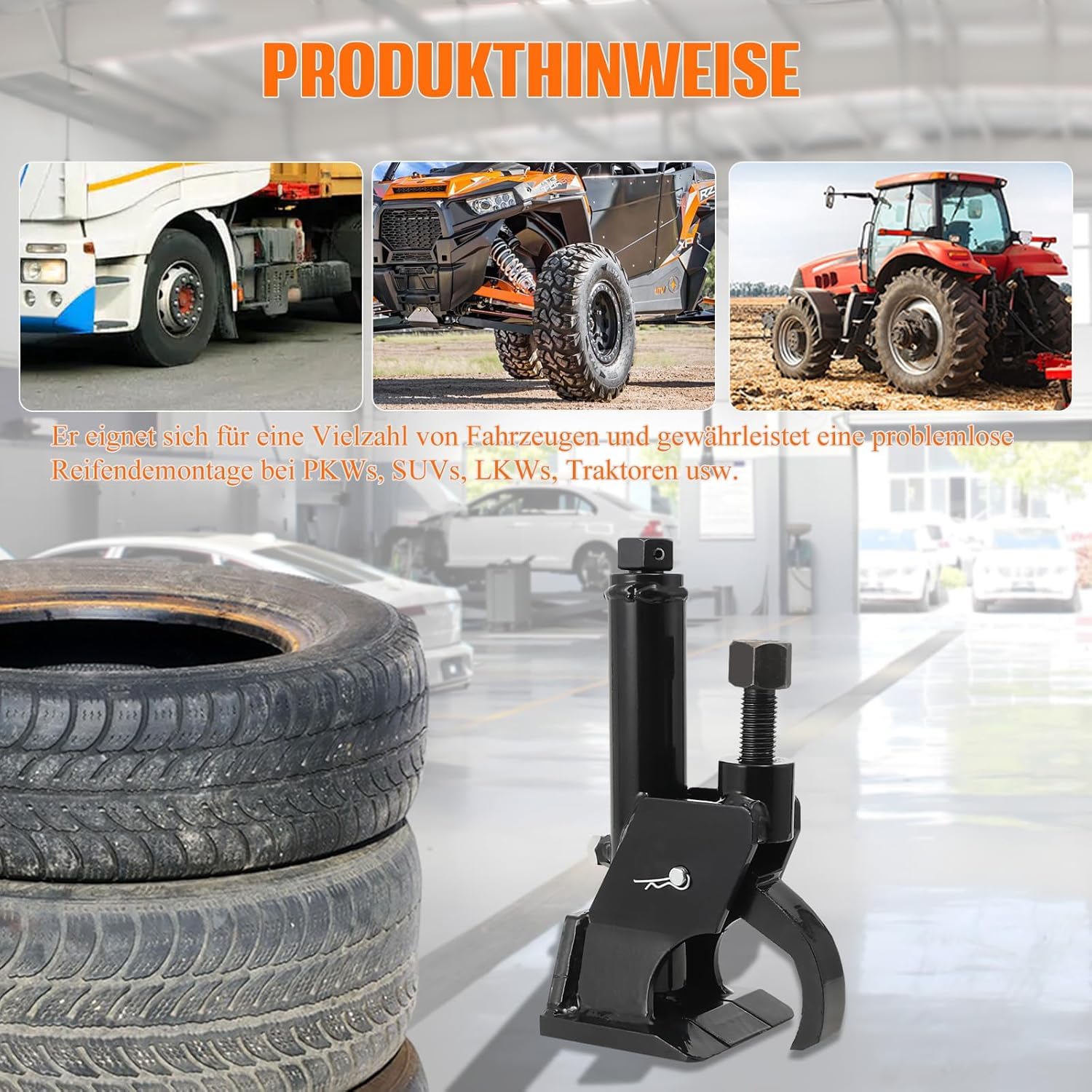 Manueller Reifenwulstbrecher Reifenmontiergerät | 96,5–106,7 cm Reifenmontage Werkzeug Montiereisen Reifenheber für Auto, ATV, Traktor, LKW Raddemontage Reparatur