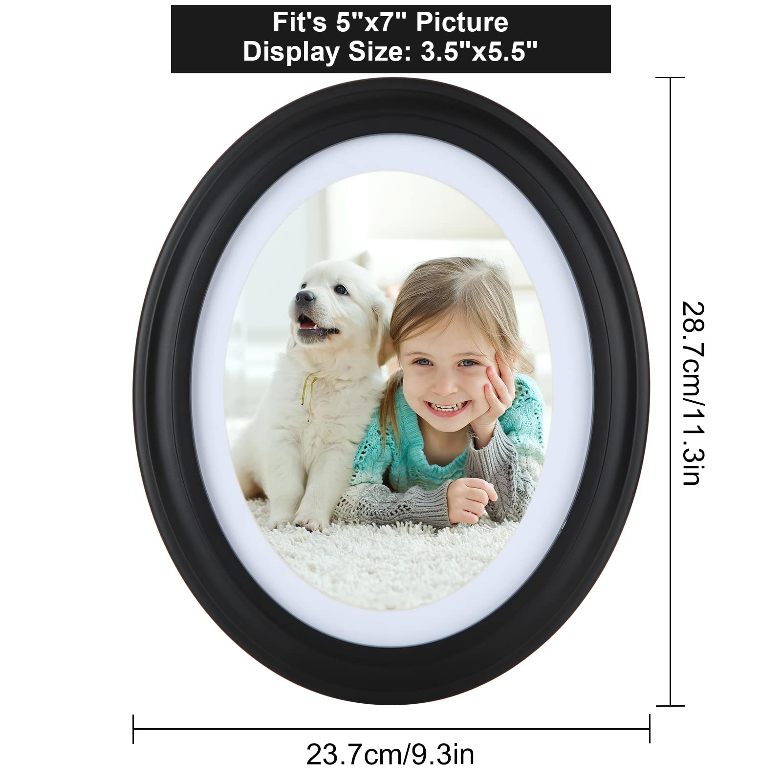 Amazon.com - SENENQU Black Oval Picture Frames, Photo Picture