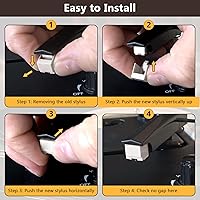 Vista 7 de Dreyoo 1 paquete de aguja de repuesto para tocadiscos para ATN3600L, lápiz capacitivo compatible con Audio-Technica