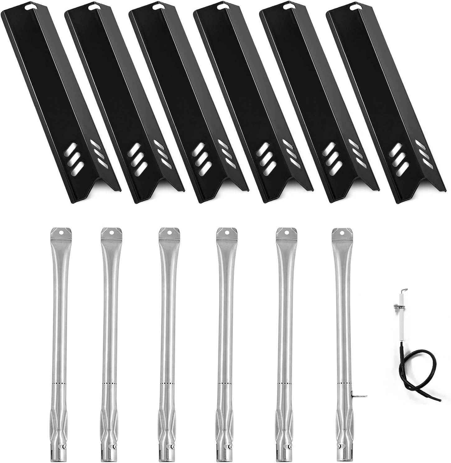 GR2205723-OG-00 Grill Replacement Parts for Outdoor Gourmet Grill Parts 6 Burner GR2323101-OG-00 FSOGBG1108 162193 Outdoor Gourmet UFHP2 Heat Plates GAS-6B0001 Burner ELE-5B0001 Igniter