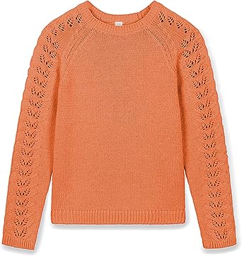 Kid Nation Girls Sweaters for Teen Girls Toddler Girl Cute Knit Crewneck Pullover