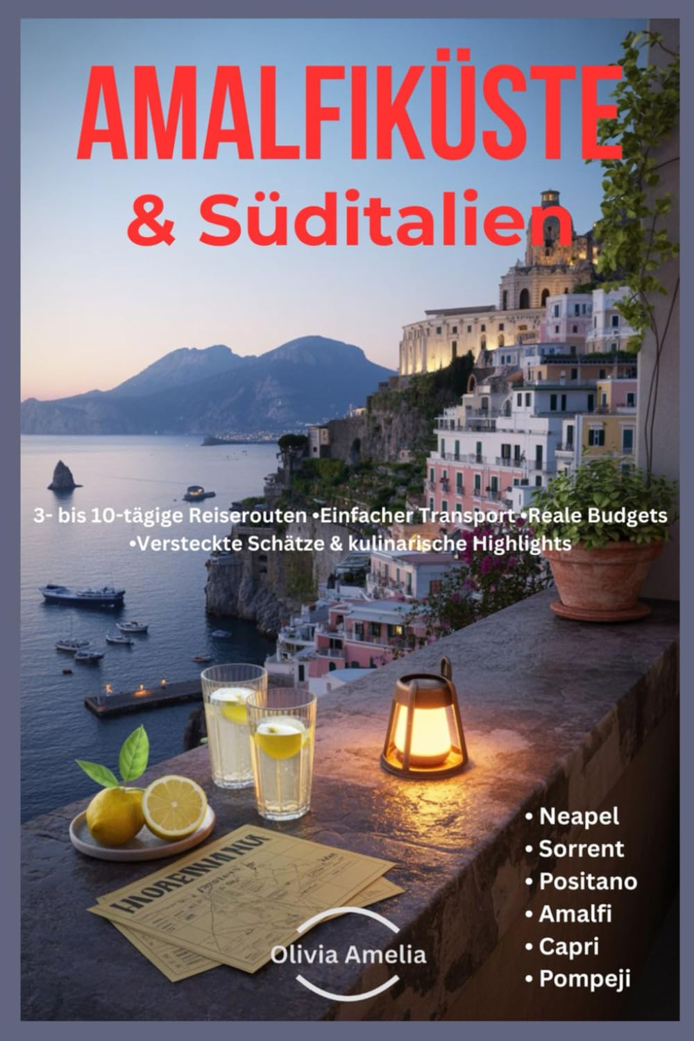 Amalfiküste & Süditalien: Neapel, Sorrent, Positano, Amalfi, Capri, Pompeji: 3- bis 10-tägige Reiserouten, Einfacher Transport, Reale Budgets, Versteckte Schätze & kulinarische Highlights