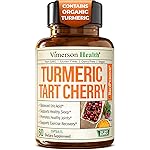 Turmeric Curcumin Supplement with 10:1 Tart Cherry Extract & Celery Seed Extract - Natural Uric Acid Balance, Joint Health & Sleep Aid - Turmeric Curcumin with Black Pepper. 60 Tart Cherry Capsules