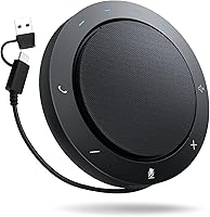 NEWORK FreeChat 103 Bluetooth Speakerphone: AI Noise Reduction, 360° 3m Pickup, 5W Speaker, 10-14H Battery for Zoom/Teams/Meet