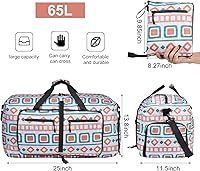 Vista 2 de Bolsa de viaje con compartimento para zapatos, unisex, resistente al agua