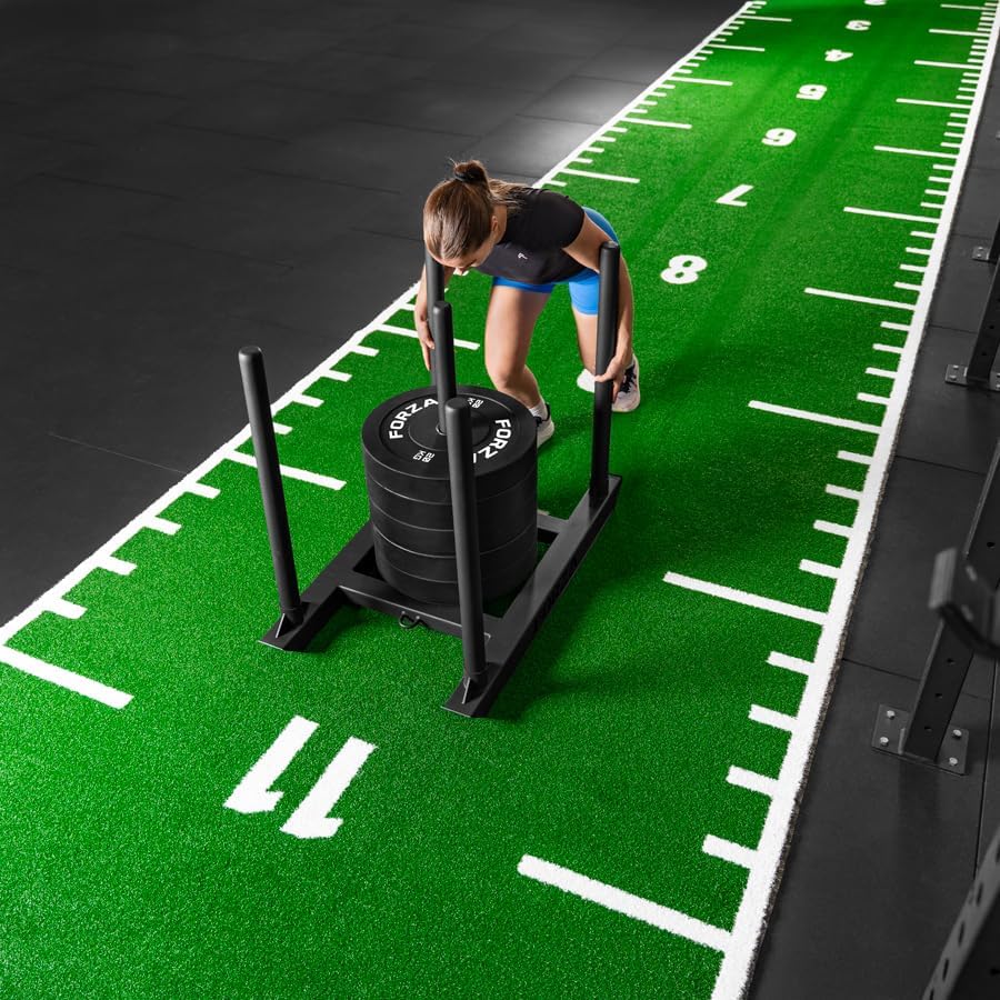 FORZA Competition Weight Sled | Heavy-Duty Steel Sled for Gym & HYROX Training – Removable Uprights with Optional Dual-Handle Attachment