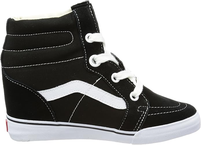 vans wedges black