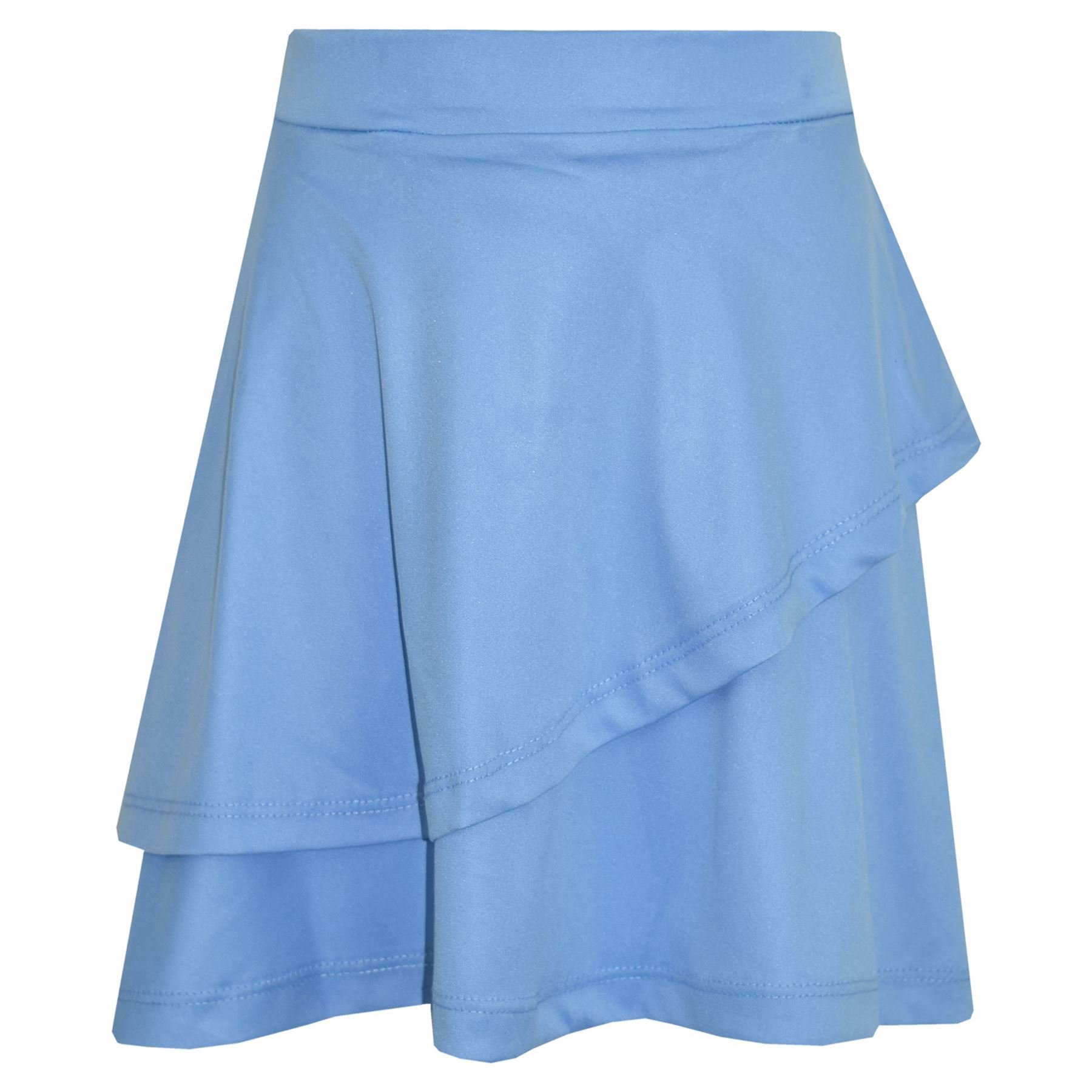 Jupette Ajustable Fille Imprimé Turquoise Réversible - LONGO Taille T.U. (de 4 à 14 ans