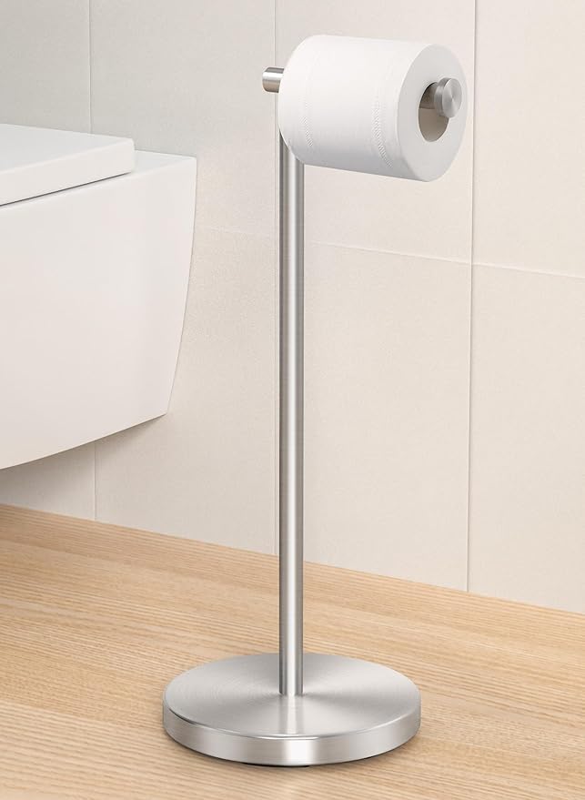 KES Toilet Paper Holder Free Standing Toilet Paper Stand 304 Stainless