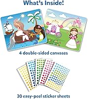 Vista 2 de Skillmatics Dot It - Arte adhesivo de unicornios y princesas, rellenos de cesta de Pascua, diversión sin desorden para niños, más de 500