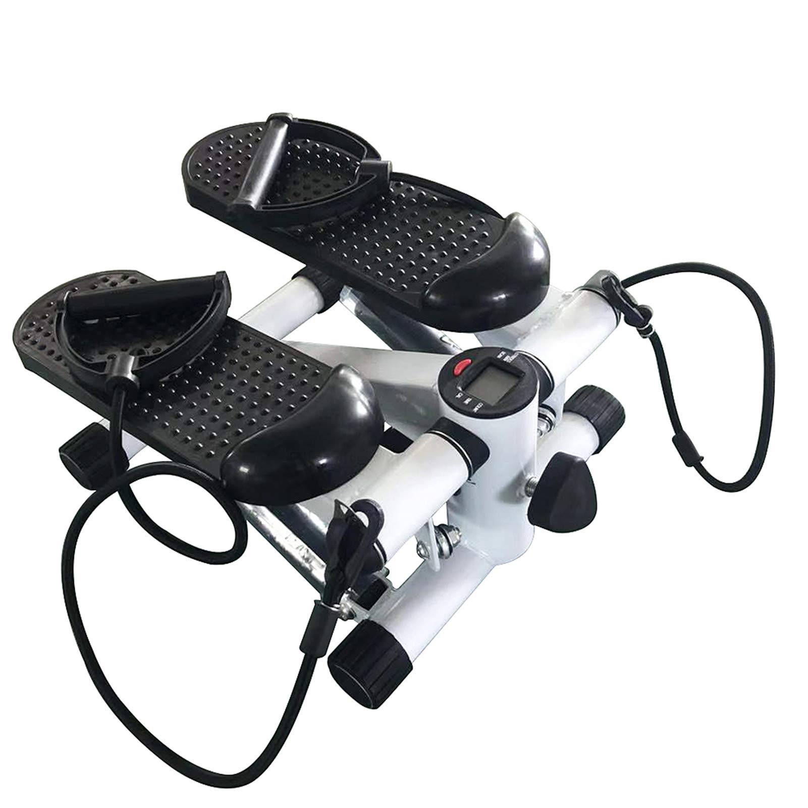 mini wyświetlacz LED, skrętny, ćwiczenie krok z opaską oporową do ćwiczeń mięśniowych, nóg ramion, (czarny)