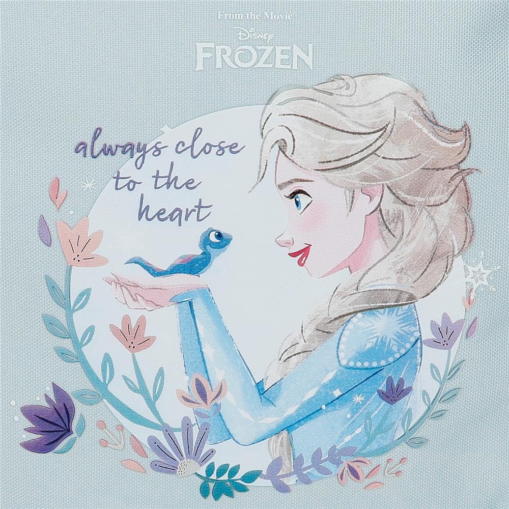 Disney Frozen Close to The Heart Kinderrucksack, Schulrucksack, aus Polyester, Seitentaschen, breite verstellbare Träger, Tragegriff Oben zum Aufhängen, Magic Fix-System.