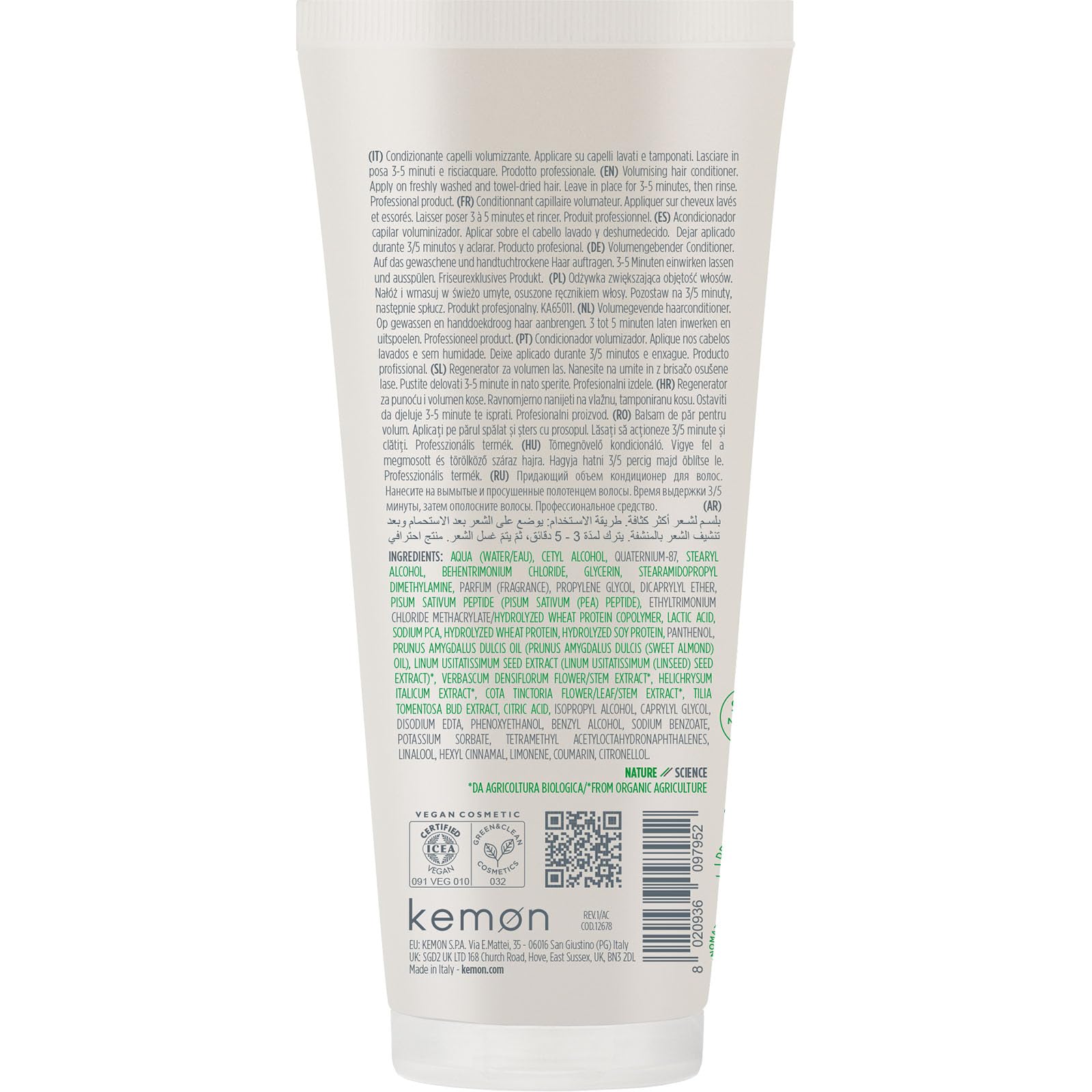 Actyva Haarspülung für feines Haar mit Volumenwirkung mit Leinsamen, ohne Silikon, 200 ml (Packung mit 2)