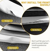 Vista 6 de Protector divisor delantero para 2015-2023 Dodge Charger, alerón de repuesto compatible con acabados SRT 392/Scat Pack/RT/GT (negro)