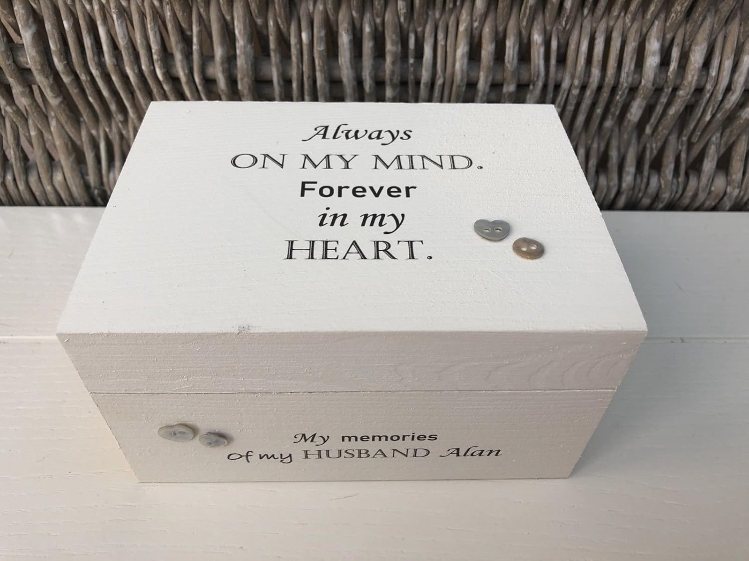 Shabby Chic Style Special Memory Box BEREAVEMENT GRIEF In memory of