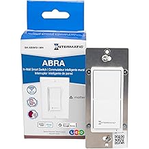 Intermatic Smart Wi-Fi Switch &ndash; Matter Certified, Compatible with Alexa, Google Home &amp; Siri, Single-Pole &amp; 3-Way Compatible - Automate Lights &amp; Motor Loads, 2.4 GHz Wi-Fi Only, No Hub Required