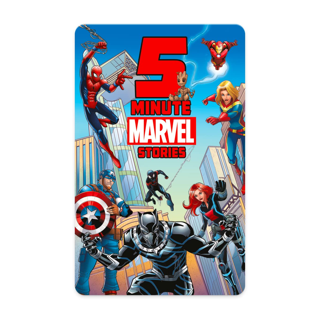 Disney 5 Minute Marvel Stories – Kids Audio Card for Use with Player & Mini All-in-1 Audio Device, Educational Screen-Free Listening with Fun Stories for Playtime, Bedtime & Travel, Ages 5+