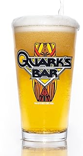 STAR TREK Quark's Bar Printed Pint Glass - Officially Licensed, Premium Quality, Handcrafted Glassware, 16 oz. Beer Glass - Collectible Gift for Series Lovers, Birthdays, & Special Occasions