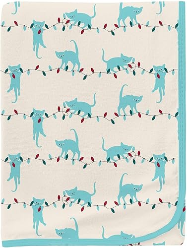 Miniatura 9 de KicKee - Manta para envolver con estampado, suave y sedosa, manta de seguridad, tamaño 40 x 29 pulgadas (esquís crepúsculos, talla única)