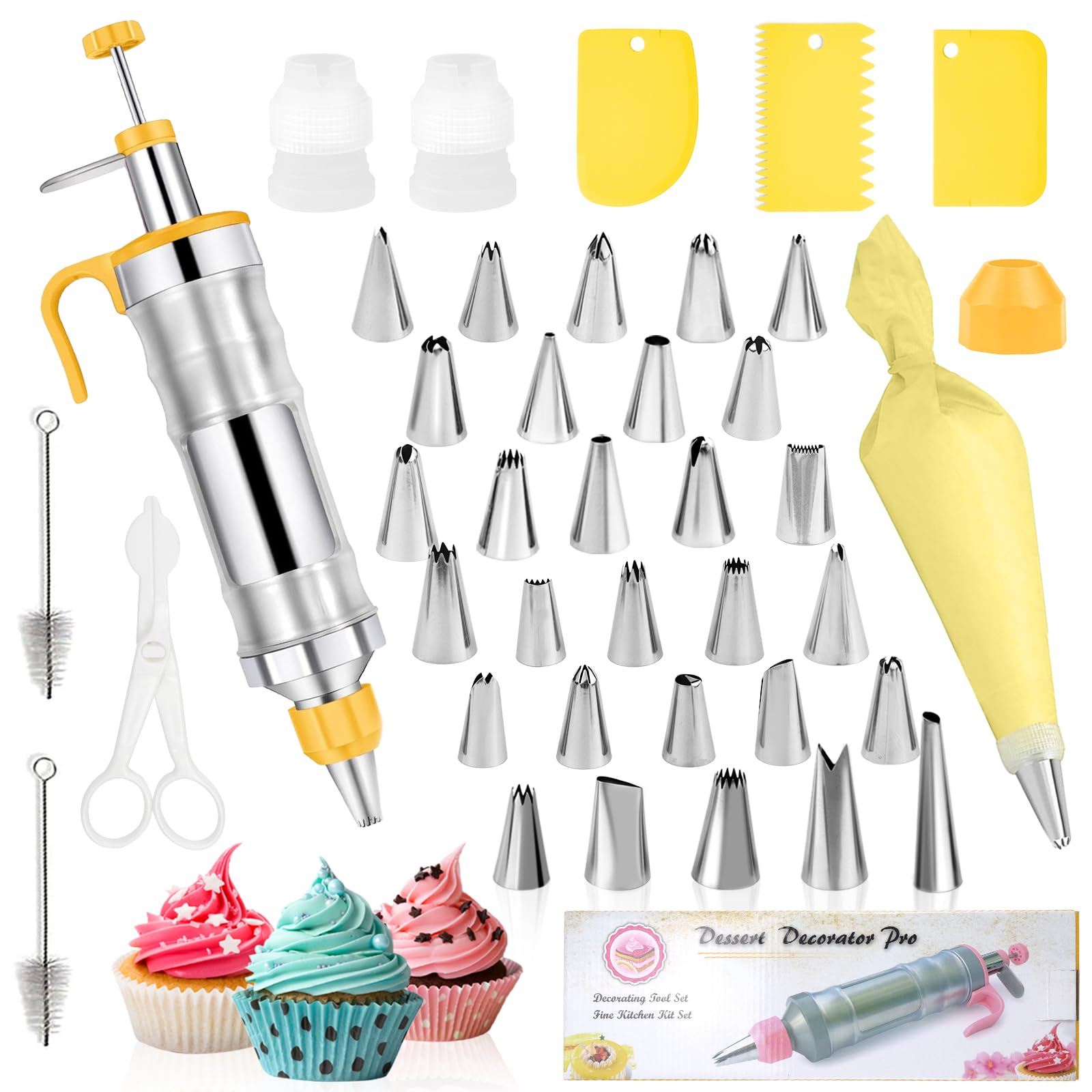 Poches à douille réutilisables en silicone Erzekrim pour sublimer vos cupcakes en famille