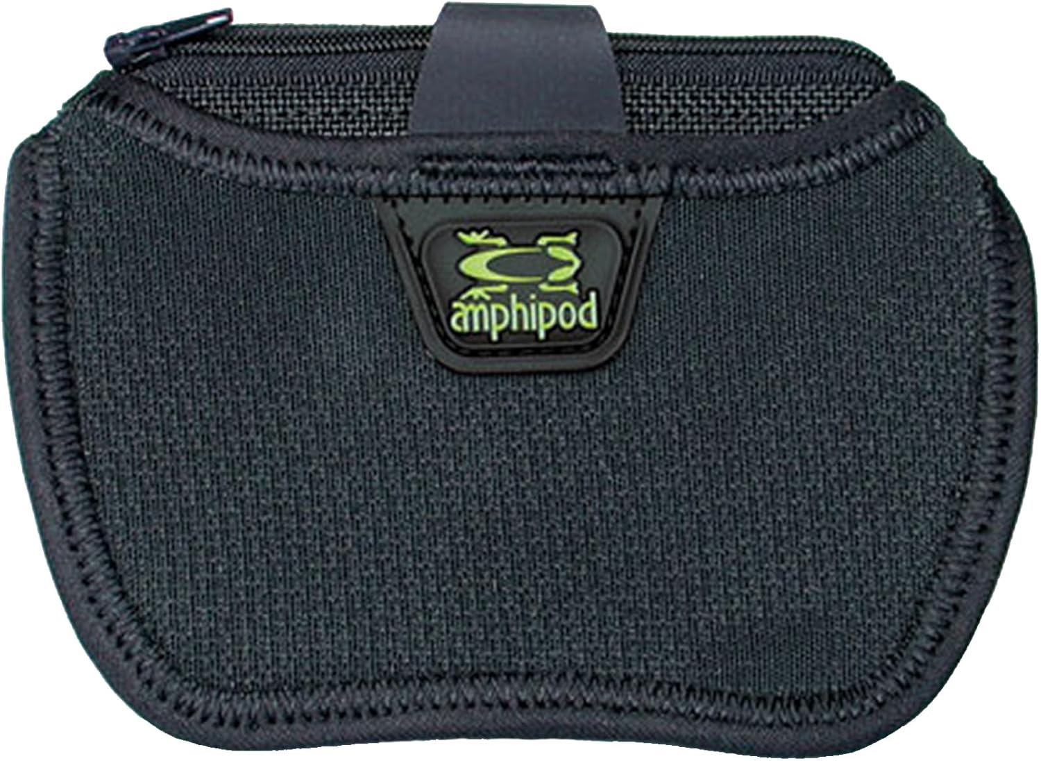 Amphipod Satellite Lock-On Pouch, Compact Storage Clip for Running & Jogging, Men & Women - Black - 5" x 3.75"
