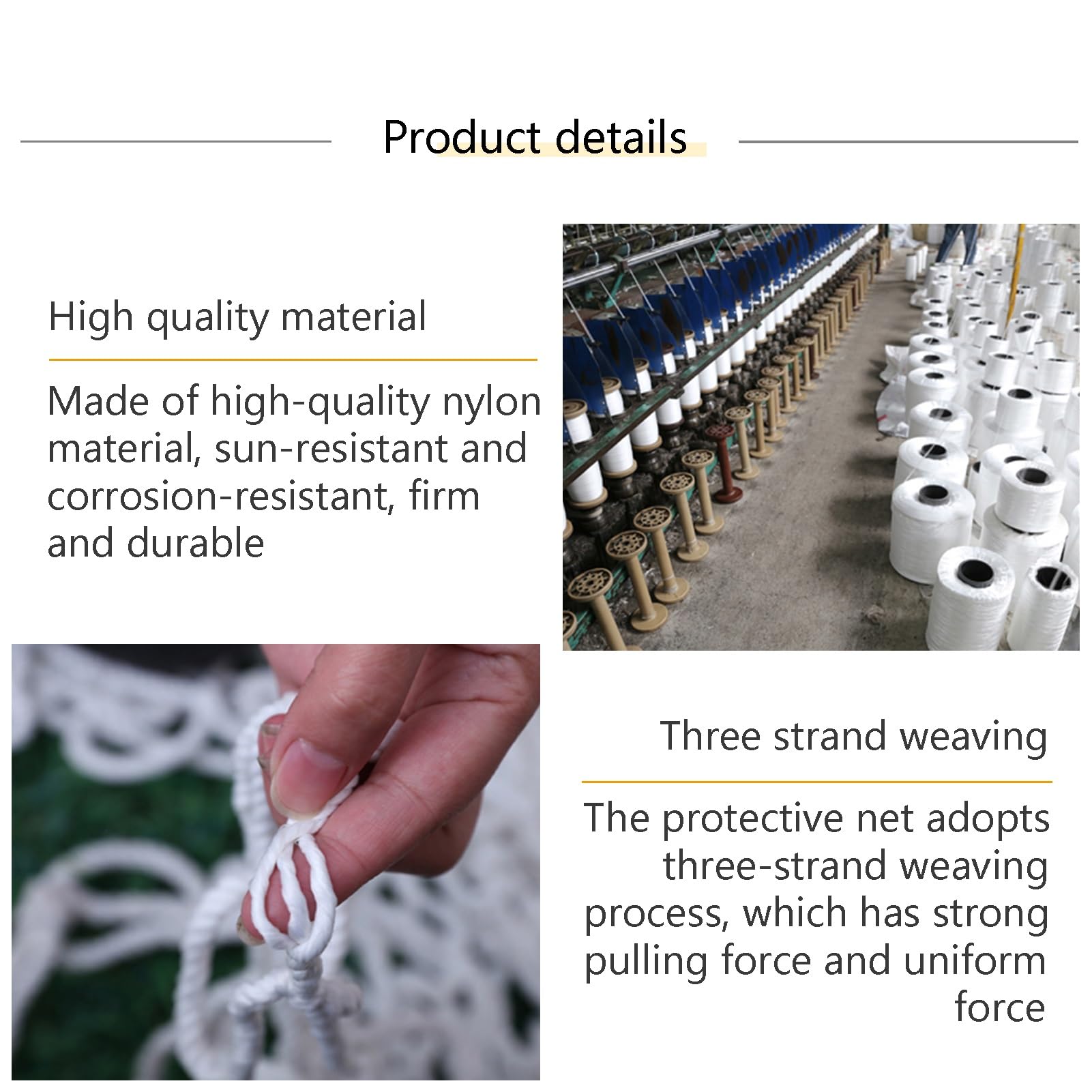 Filet de sécurité extérieur pour l'escalade des enfants - Filet de protection 2 x 8 m avec maille de 5 cm - Idéal pour jouer et grimper dans le jardin - Durable et sûr