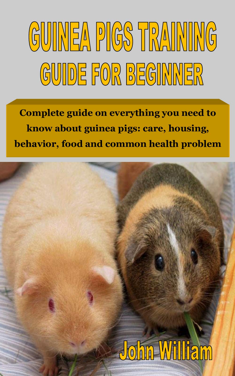 Image showcasing Buy GUINEA PIGS TRAINING GUIDE FOR BEGINNER: Complete guide on ...