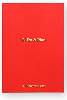 タスク管理ノート A5 ToDoリスト 128ページ (60日分) スケジュール タスク管理の専門家監修 Todo&Plan (レッド)