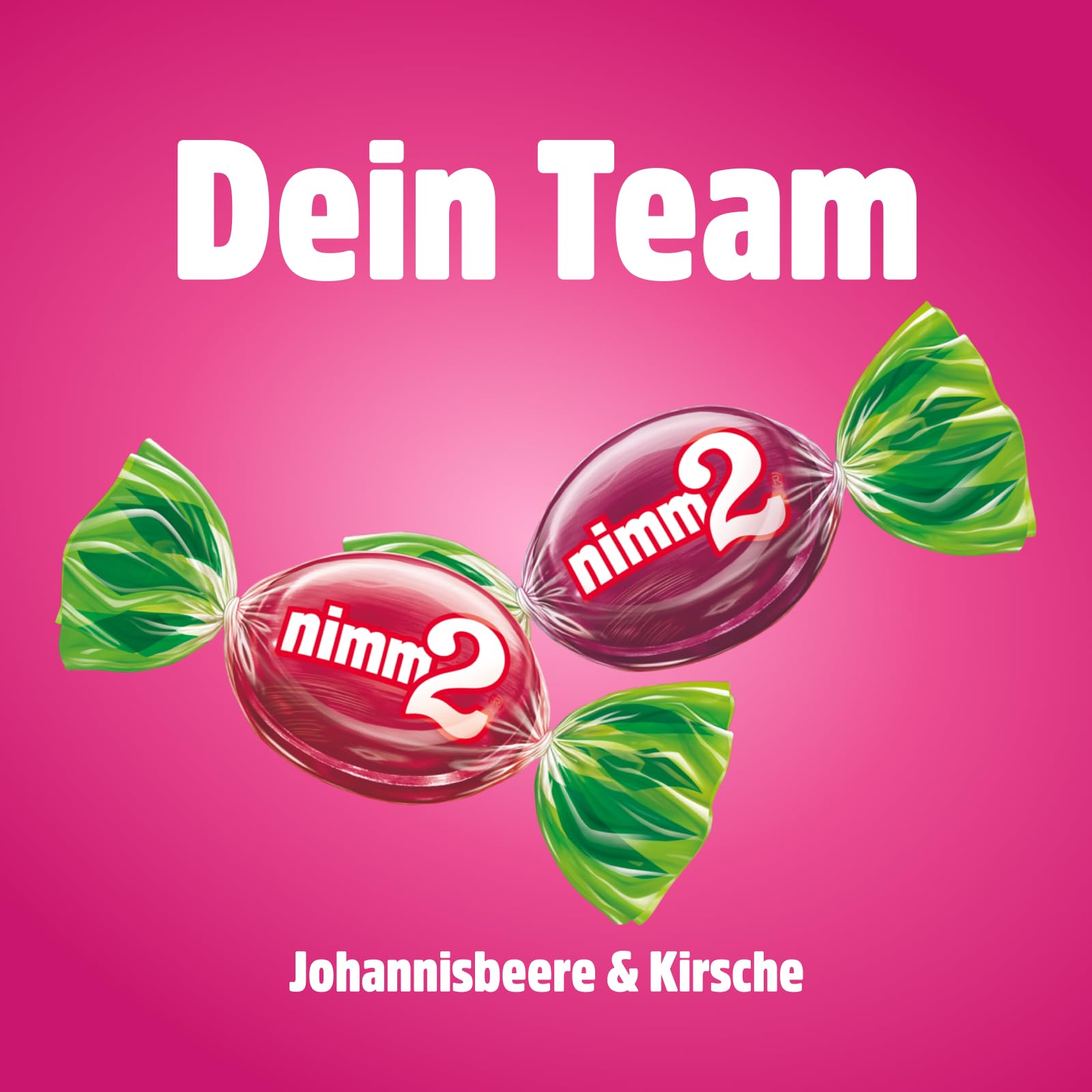nimm2 Rote Früchte Bonbons – 20 x 240 g – Gefüllte Fruchtbonbons mit Johannisbeere- und Kirschgeschmack – Mit Fruchtsaft und Vitaminen