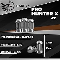 Vista 4 de Harpex Pro Hunter X .22 Cal Airgun Pellets – 22.8 Grain Domed Design – Balanced Accuracy & Power – Premium Lead Pellets for Target Shooting