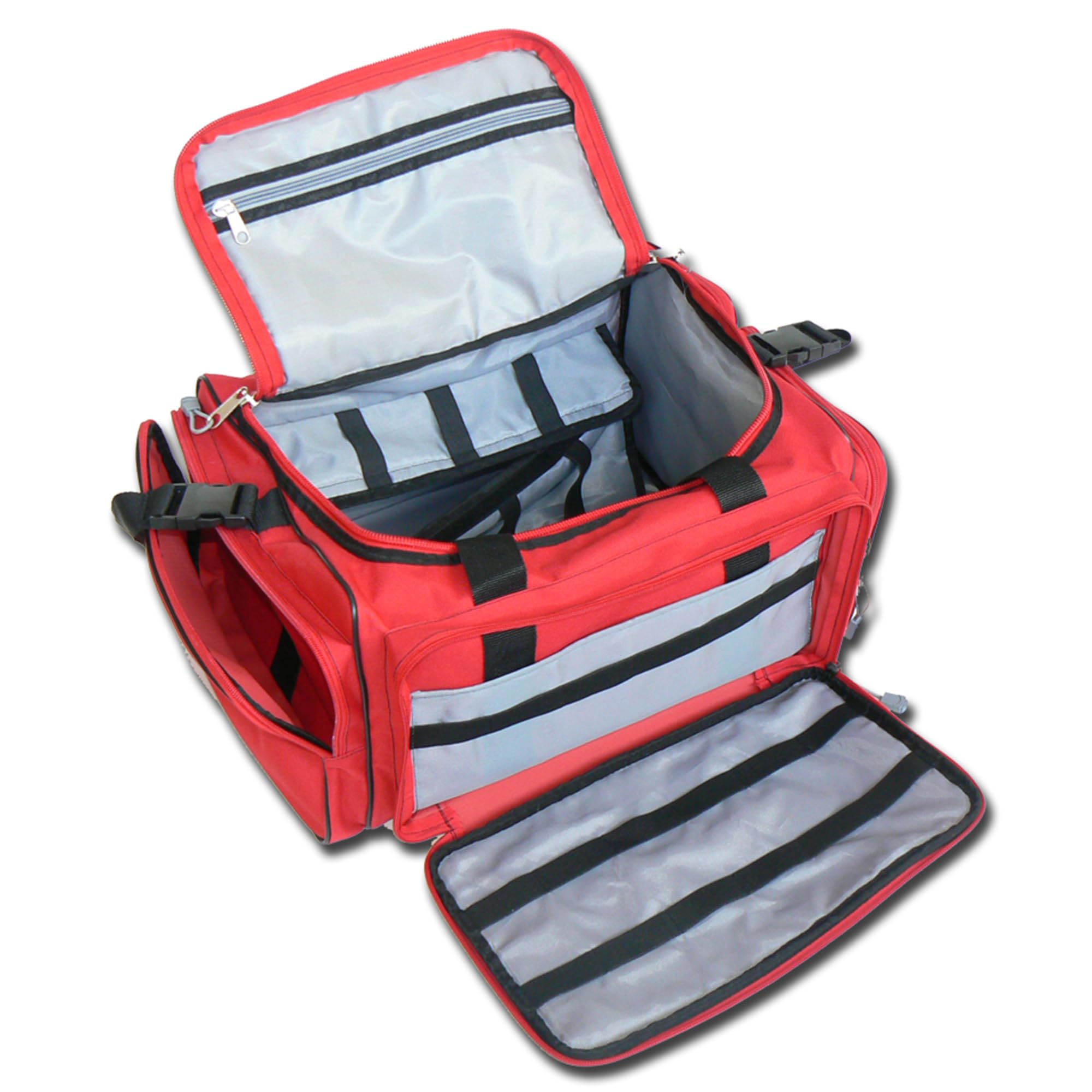 GIMA Bolsa de emergencia GIMA, rojo, de emergencia, trauma, rescate, médico, primeros auxilios, enfermera, paramédico, bolsa de bolsillo multibolsillos 35 x 45 x 21 cm, PelirrojaBolsa de emergencia