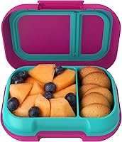 Vista 12 de Bentgo Kids Snack - Contenedor de caja Bento de 2 compartimentos a prueba de fugas para aperitivos y comidas pequeñas, cierre fácil de abrir, apto
