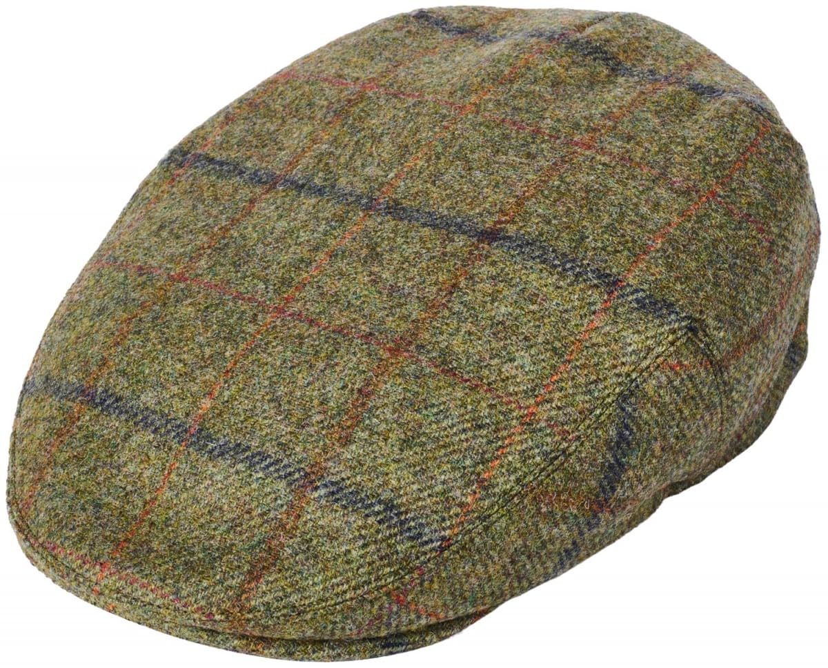 Failsworth Newbury Tweed Wool Flat Cap - Pattern 2504 - Dk Beige, XL (61cm)