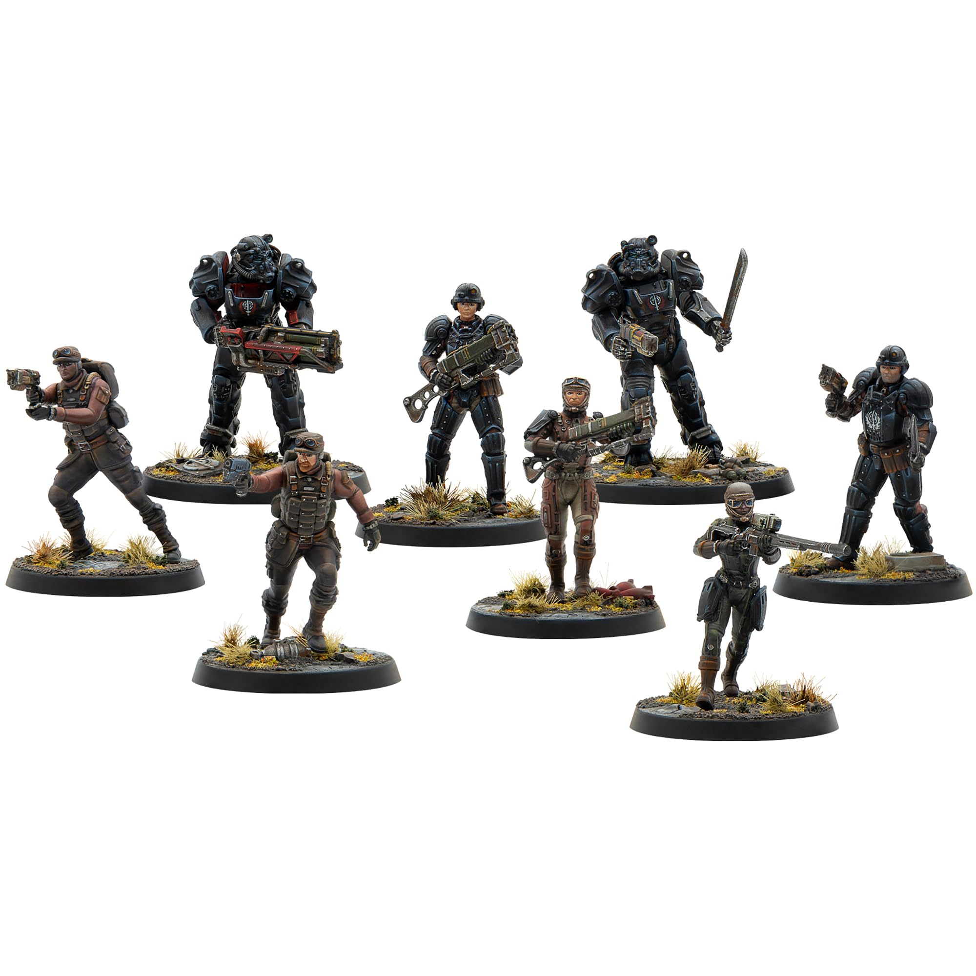 Fallout: Factions - Battle for Boston Starter Set - RPG Skirmish Game Accessori, Rulebook, Miniature, Punch-Out Terrain, Battle Map, Dadi