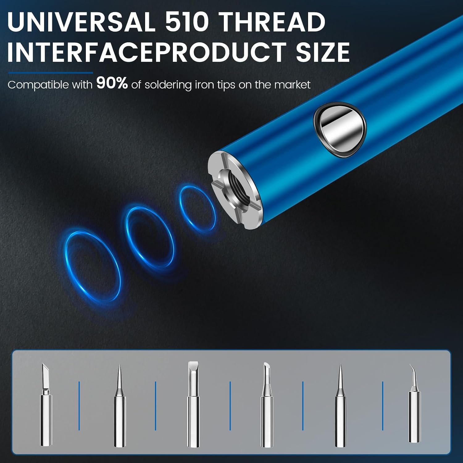 Rechargeable Thread Burner Kit, Digital Thread Zapper Tool, Smart Power Off Protection, Burning Pen for Beading Leather Craft Sewing Weaving and Stringing Molten Wax Carving Wooden Board Hot Stamping
