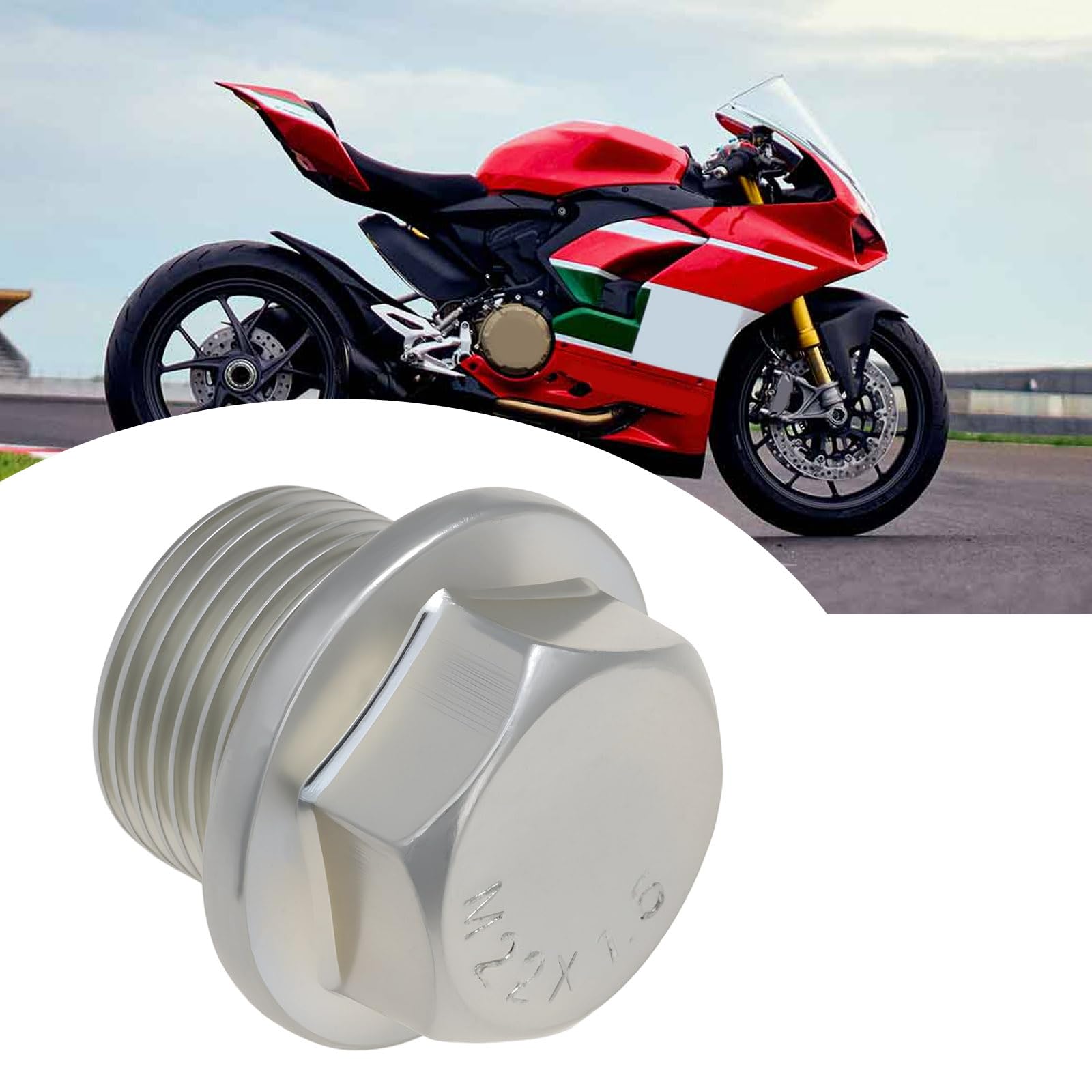 Śruba spustu oleju SG Store Car M22x1.5 78020471A 7239353 Kompatybilna z Ducati 748 851 888 916 996 998