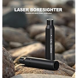 Feyachi Bore Sighting Laser 223 5.56mm/9mm Switch Red Dot Laser Boresighter with Tail