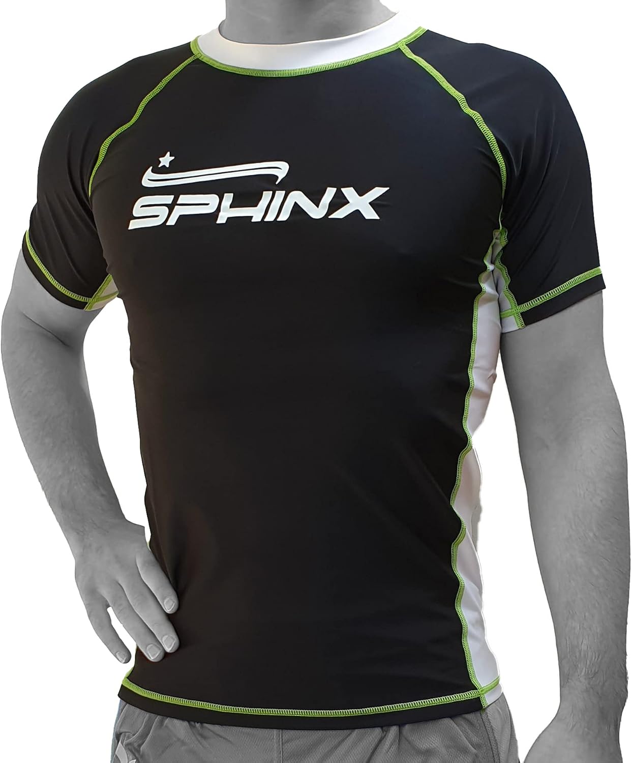 Rashguard Manica Corta Kenneth J Lane - Lycra Hi-Tech, Per MMA E Sport, Unisex - Foto 3