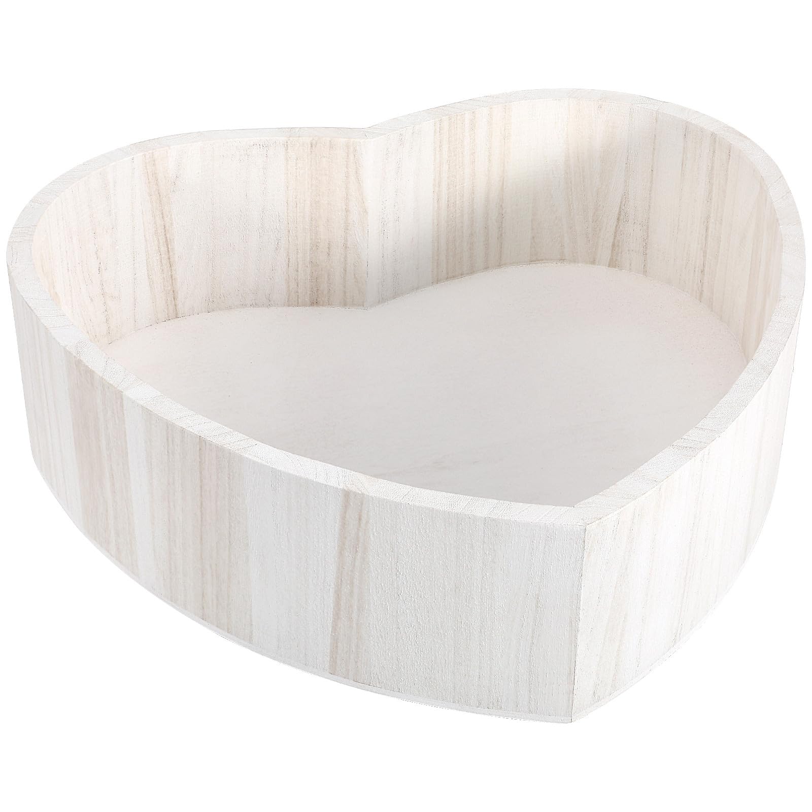 Mipcase Cestino in Legno a Forma di Cuore per Ragazzo Ragazza, Lettino Fotografico Leggero e Compatto per Posa Newborn, Accessorio per Studio Fotografico e Contenitore Portaoggetti
