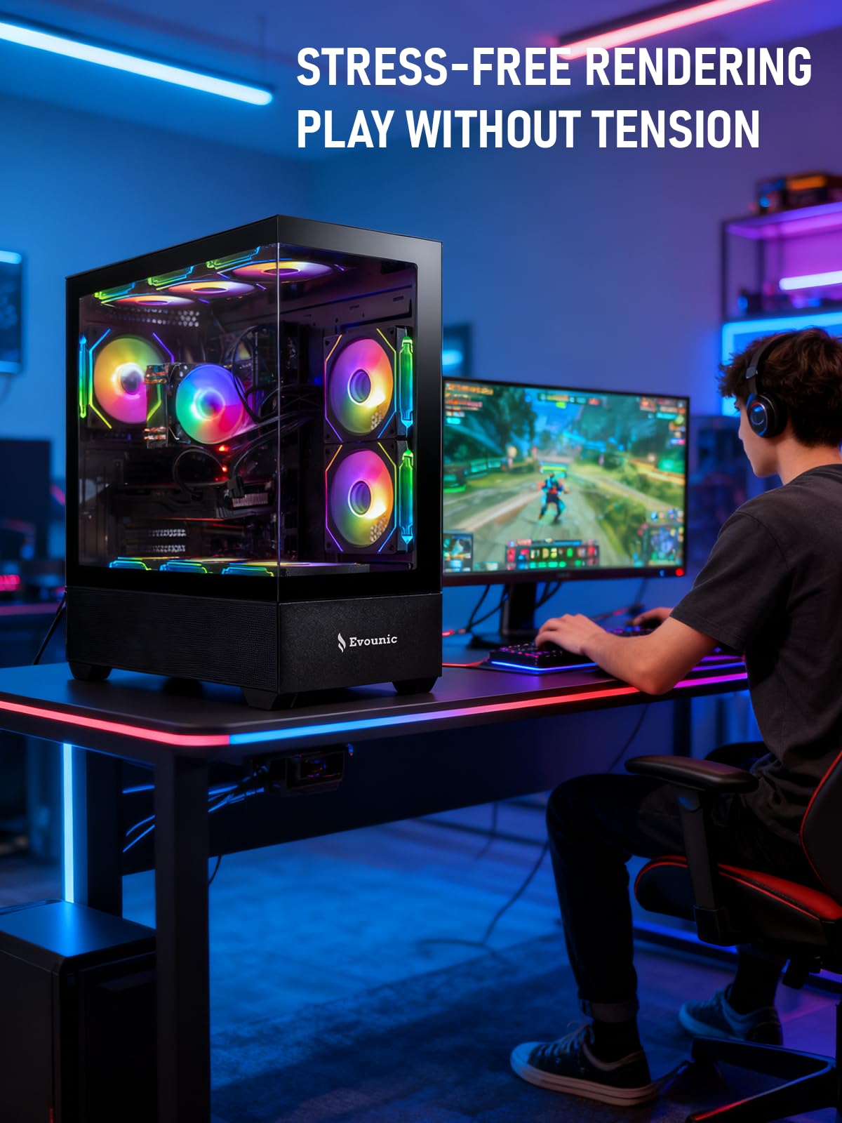 Amazon.com: Gaming PC Desktop with Ryzen 7 5800X 8-Core, GeForce